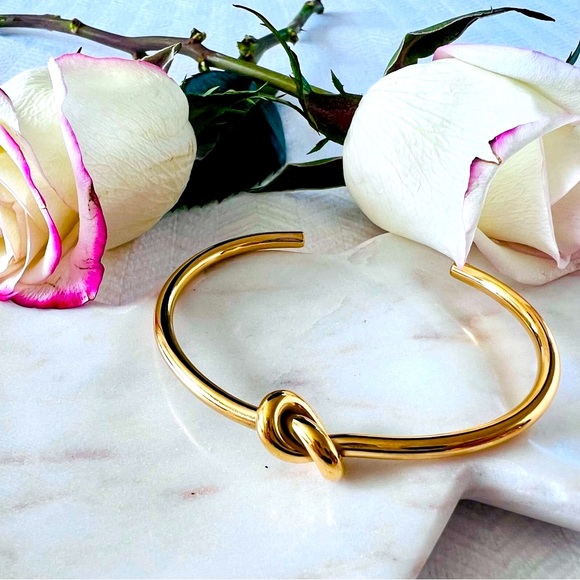 18K Gold Stainless Steel Node Bracelet - Picture 9 of 10